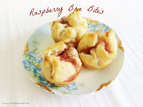 Raspberry Brie Bites 